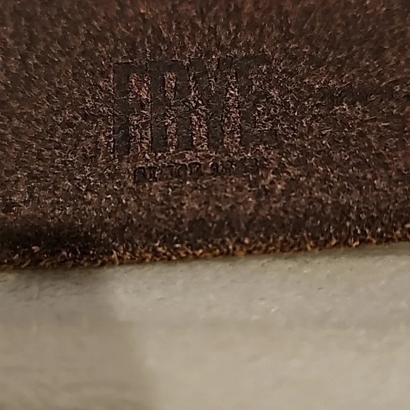 Frye suede belt 40 inches end to end soft brown brass buckle - Picture 6 of 9